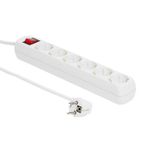 Microconnect GRU006W prolunghe e multiple 1,8 m 6 presa(e) AC Interno Bianco