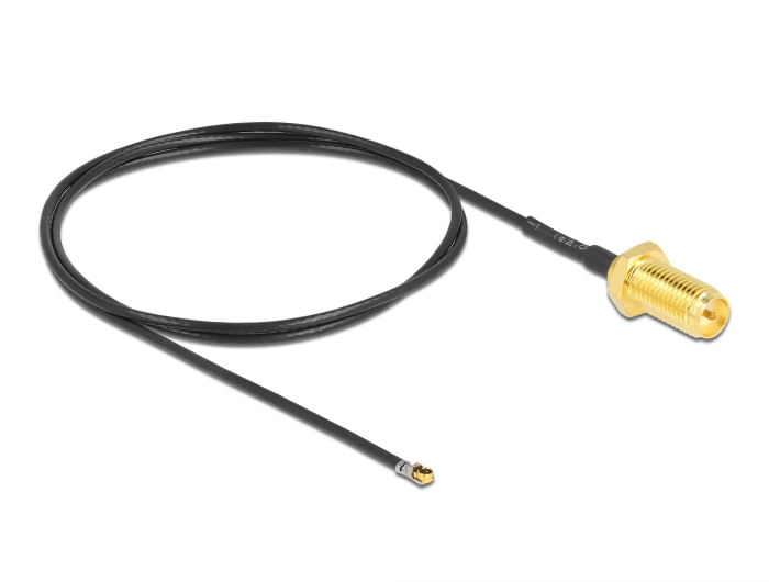 Anschlsse-1-x-RP-SMA-Buchse-zum-Einbau--1-x-MHF-4L-LK-Stecker-Gewindelnge-10-mm--Impedanz-50-Ohm--Kabelart-koaxial--Kabe