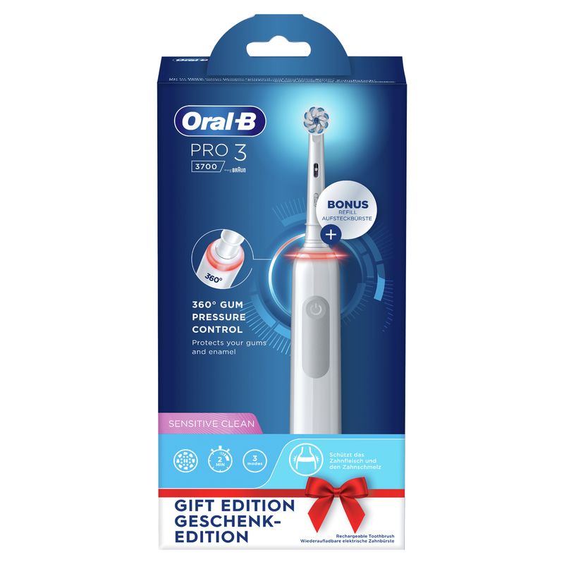 Oral-B-Pro-3-Spazzolino-Elettrico-Ricaricabile---3700-Bianco.-1-Spazzolino---2-Testine