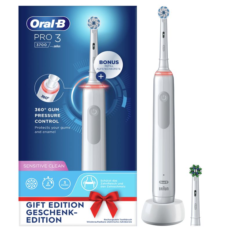 Oral-B-Pro-3-Spazzolino-Elettrico-Ricaricabile---3700-Bianco.-1-Spazzolino---2-Testine