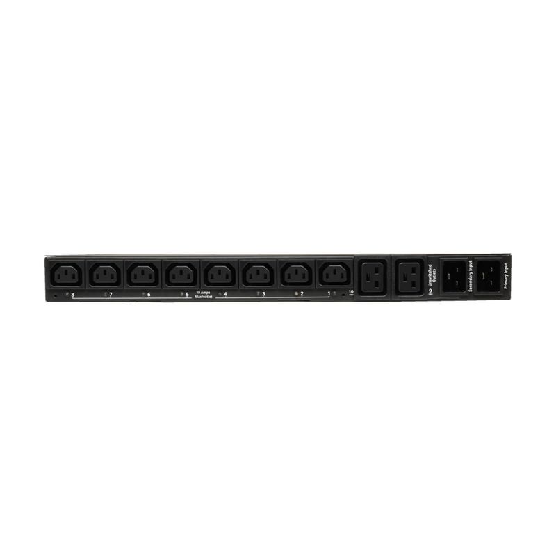 Tripp-Lite-PDUMH20HVAT-unit--di-distribuzione-dell-energia-PDU-10-presae-AC-1U-Nero--Switch-Auto-Transfer-Sw-10-C13-