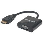 Manhattan-151467-cavo-e-adattatore-video-03-m-HDMI-tipo-A--Standard--VGA--D-Sub--Nero