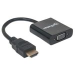 Manhattan-151467-cavo-e-adattatore-video-03-m-HDMI-tipo-A--Standard--VGA--D-Sub--Nero