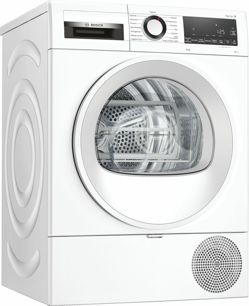 Bosch-WQG233D1IT-asciugatrice-Libera-installazione-Caricamento-frontale-8-kg-A----Bianco