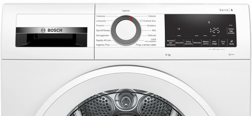 Bosch-WQG233D1IT-asciugatrice-Libera-installazione-Caricamento-frontale-8-kg-A----Bianco