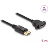 Delock-Cavo-DisplayPort-1.4-8K-30-Hz-maschio-a-femmina-1-m-per-installazione-nero
