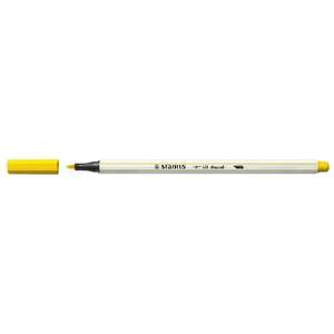 STABILO Pen 68 brush marcatore Medio Giallo 1 pz