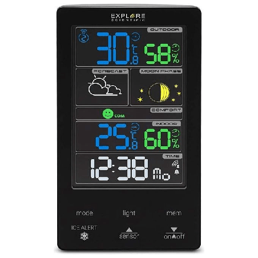 Explore-Scientific-WSC-4009-stazione-meteorologica-digitale-Nero-LCD-AC