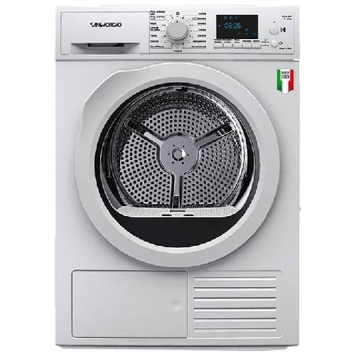 SanGiorgio-SDR8P-asciugatrice-Libera-installazione-Caricamento-frontale-8-kg-A---Bianco