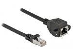 Delock-Cavo-di-prolunga-di-rete-S-FTP-RJ45-maschio-a-RJ45-femmina-Cat.6A-3-m-nero
