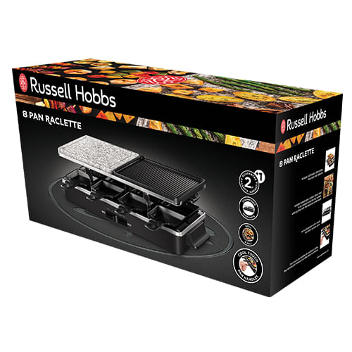 Russell-Hobbs-Multi-Raclette-3-in-1-griglia-per-raclette-8-persona-e--1400-W-Nero