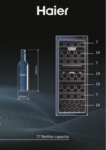 Haier-Wine-Bank-50-Serie-7-HWS77GDAU1-Cantinetta-vino-con-compressore-Libera-installazione-Nero-77-bottiglia-bottiglie