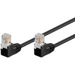 Goobay Wentronic goobay - Patch-Kabel - RJ-45 (M) bis RJ-45 (M) - 10,0m - UTP - CAT 5e - 90Â° Stecker, geformt