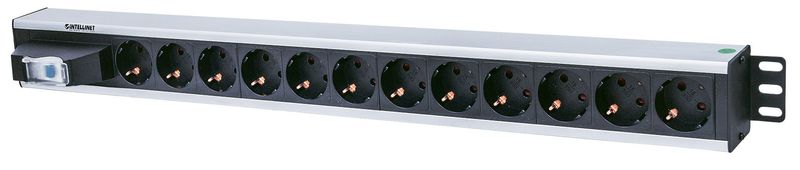 Intellinet-711449-unitA -di-distribuzione-dell-energia--PDU--12-presa-e--AC-Nero-Grigio