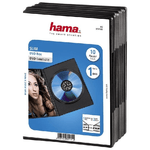 Hama-DVD-Slim-Box-10-Black-1-dischi-Nero