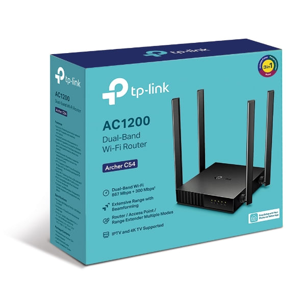 TP-Link-Archer-C54-router-wireless-Fast-Ethernet-Dual-band--2.4-GHz-5-GHz--Nero