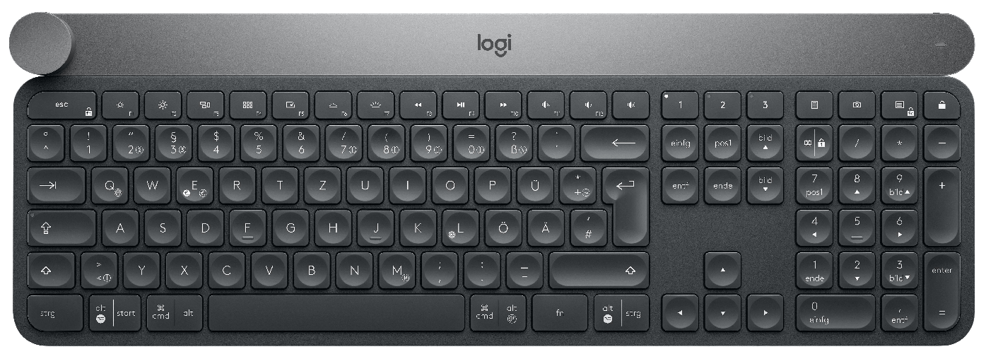 Logitech Craft Advanced keyboard with creative input dial tastiera Universale RF senza fili + Bluetooth QWERTZ Tedesco