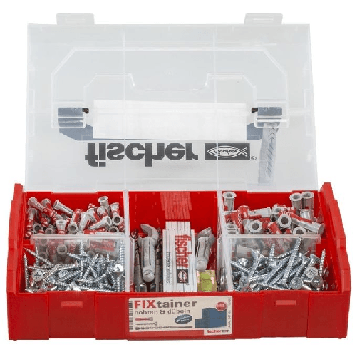 Fischer-FIXtainer-306-150-pz-Kit-di-viti-e-tasselli-a-muro