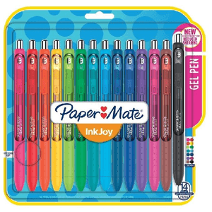 Paper Mate Papermate InkJoy Penna in gel retrattile Medio Colori assortiti 14 pz