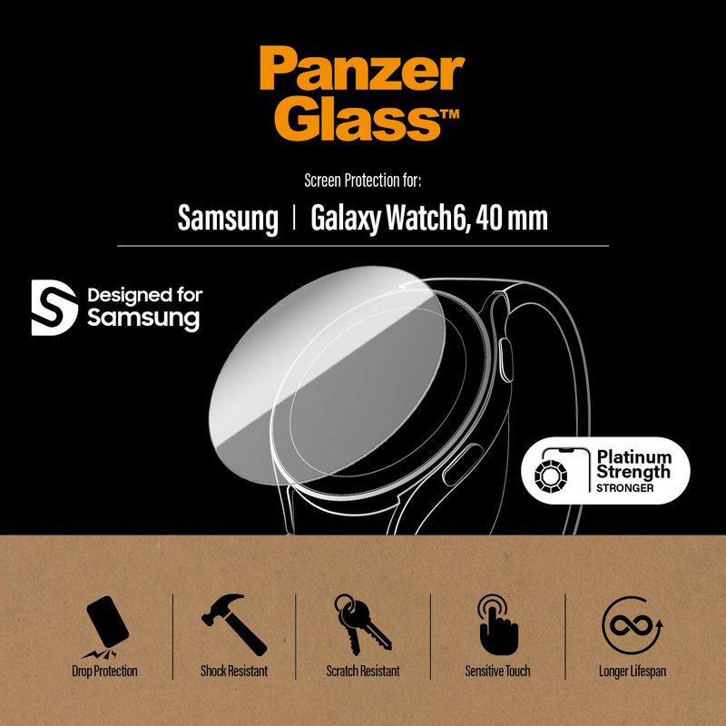 PanzerGlass-Samsung-Galaxy-Watch-6-Classic-43mm-Trasparente-Vetro-temperato-Polietilene-tereftalato--PET-