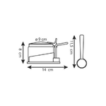 Tescoma-650380-distributore-di-zucchero-Vetro-Plastica-Stainless-steel