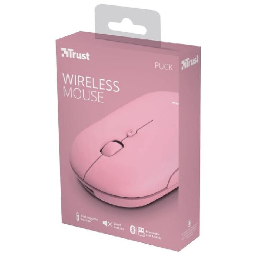 Trust-Puck-mouse-Ambidestro-RF-senza-fili---Bluetooth-Ottico-1600-DPI