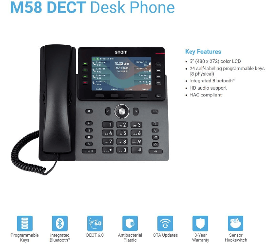 Snom-M58-Dect-Desk-Phone