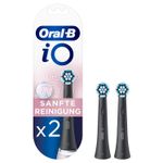 Braun Oral-B iO Testine di Ricambio Pulizia Delicata BLACK 2 Pezzi