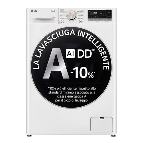 LG-D4R7011TSWG-Lavasciuga-11-6kg-AI-DD-Classe-D-1400-giri-TurboWash-360-Vapore-Wi-Fi