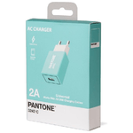 Pantone-Celly-PT-AC1USBL-Caricabatterie-per-dispositivi-mobili-Universale-Ciano-AC-Interno