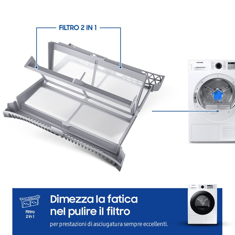 Samsung-DV80CGC2B0AH-asciugatrice-Libera-installazione-Caricamento-frontale-8-kg-A----Bianco