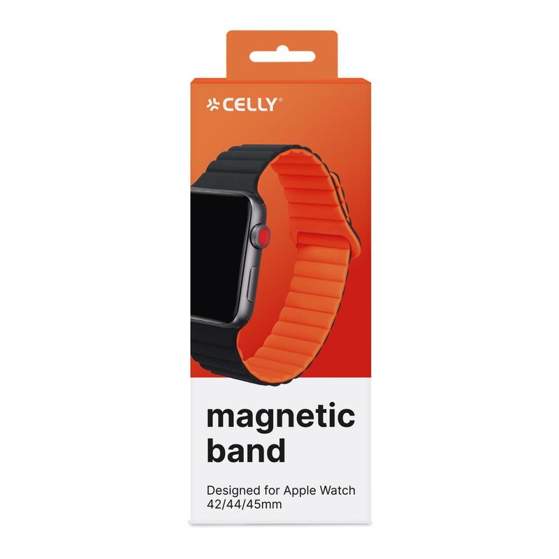 Celly-Watchband-42-44-45mm-Magenta-Nero-Arancio