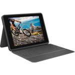 Logitech Rugged Folio QWERTY Danese, Finlandese, Norvegese, Svedese Smart Connector Grafite