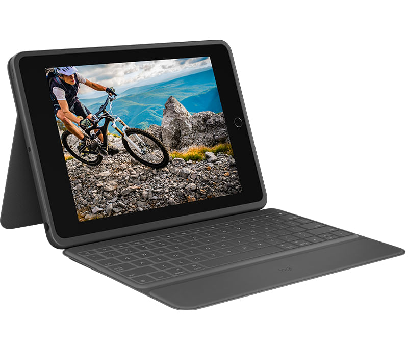 Logitech-Rugged-Folio-Grafite-Smart-Connector-QWERTY-Danese-Finlandese-Norvegese-Svedese