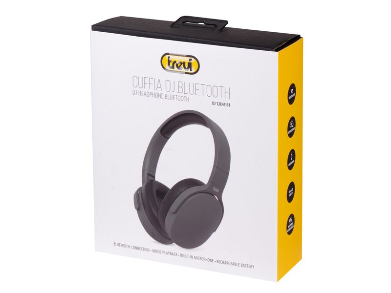 Trevi-DJ-12E45-BT-Auricolare-Con-cavo-e-senza-cavo-A-Padiglione-Musica-e-Chiamate-Bluetooth-Nero