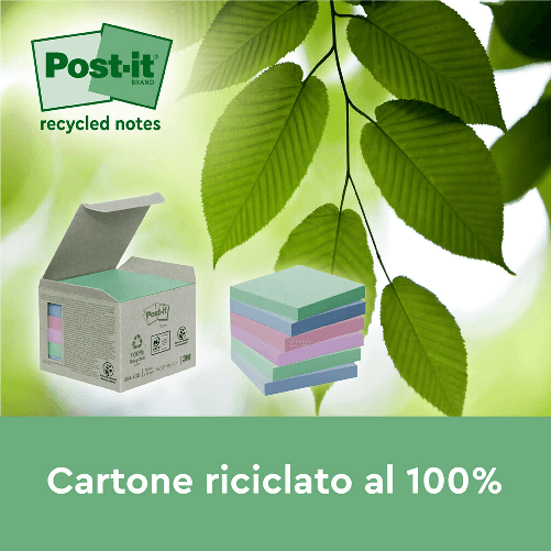 Post-It-Confezione-18-SK-Ricicliclato-76x76mm-144-Fogli