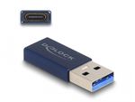 Delock-Adattatore-USB-10-Gbps-USB-Tipo-A-maschio-a-USB-Tipo-C-femmina-blu-attivo