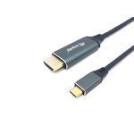 Equip 133417 cavo e adattatore video 3 m USB tipo-C HDMI tipo A (Standard) Grigio, Nero