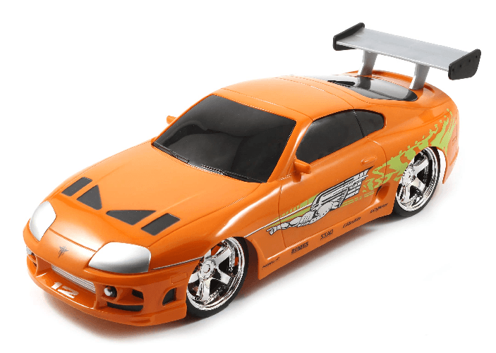 Simba-Fast-e-Furious-Rc-Brians-Toyota-Supra-Scala-1-16-Due-Canali-Frequenza-2.4-Ghz-Funzione-Turbo-Ricarica-Usb