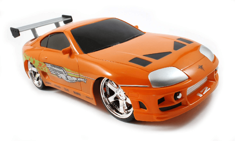 Simba-Fast-e-Furious-Rc-Brians-Toyota-Supra-Scala-1-16-Due-Canali-Frequenza-2.4-Ghz-Funzione-Turbo-Ricarica-Usb