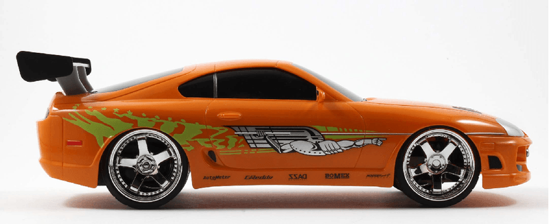 Simba-Fast-e-Furious-Rc-Brians-Toyota-Supra-Scala-1-16-Due-Canali-Frequenza-2.4-Ghz-Funzione-Turbo-Ricarica-Usb