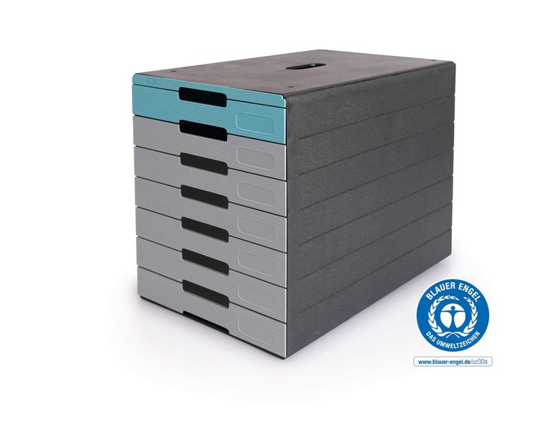 Durable-Cassettiera-Idealbox-Pro-7-Azzurro