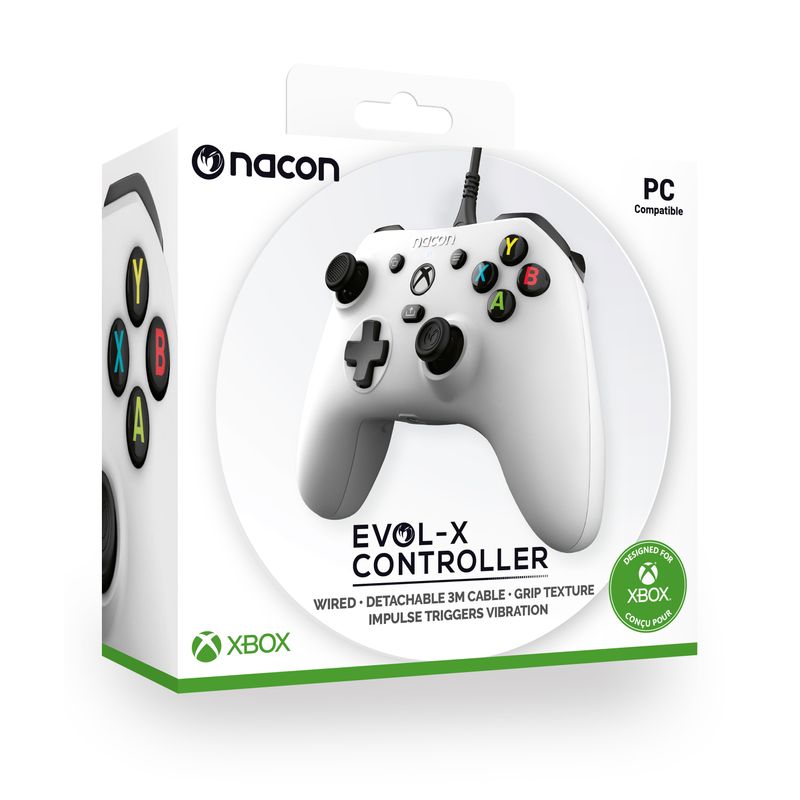 Nacon-Gamepad-XProLight-Evol-X-Pro-Wired-White-per-Xbox