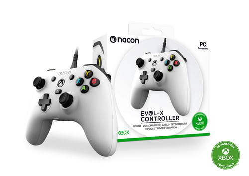 Nacon-Gamepad-XProLight-Evol-X-Pro-Wired-White-per-Xbox