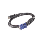 APC KVM USB Cable - 25 ft (7.6 m) cavo per tastiera, video e mouse Nero 7,6 m