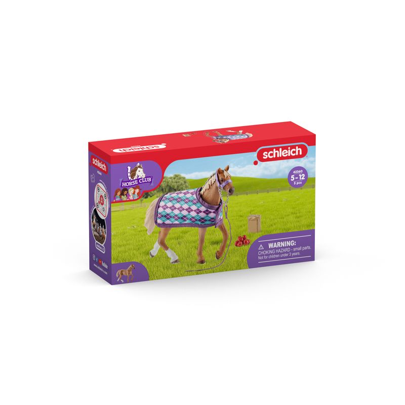 Schleich-Horse-Club-Purosangue-Inglese-con-Coperta