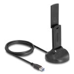 DeLOCK Adattatore USB WLAN Wi-Fi 6E Dual Band AX3000 (2 x 1201 + 574 Mbps)