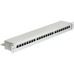 Delock Patch panel da 19" 24 porte Cat6 grigio