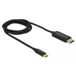 Delock Cavo USB da tipo C a HDMI (DP Alt Mode) 4K 60 Hz 1 m coassiale