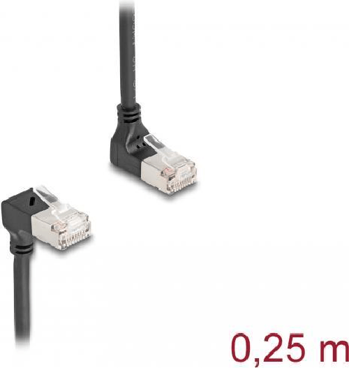 Delock-Cavo-di-rete-RJ45-Cat.6A-S-FTP-Slim-90-su-gi-angolato-025-m